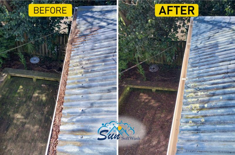 before after gutter cleaning hamilton(1)