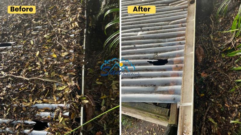 before after gutter cleaning hamilton(2)