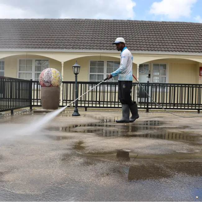 High pressure water blasting