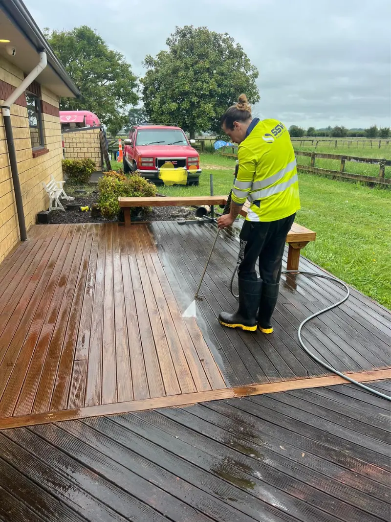 how you clean your deck and fence?