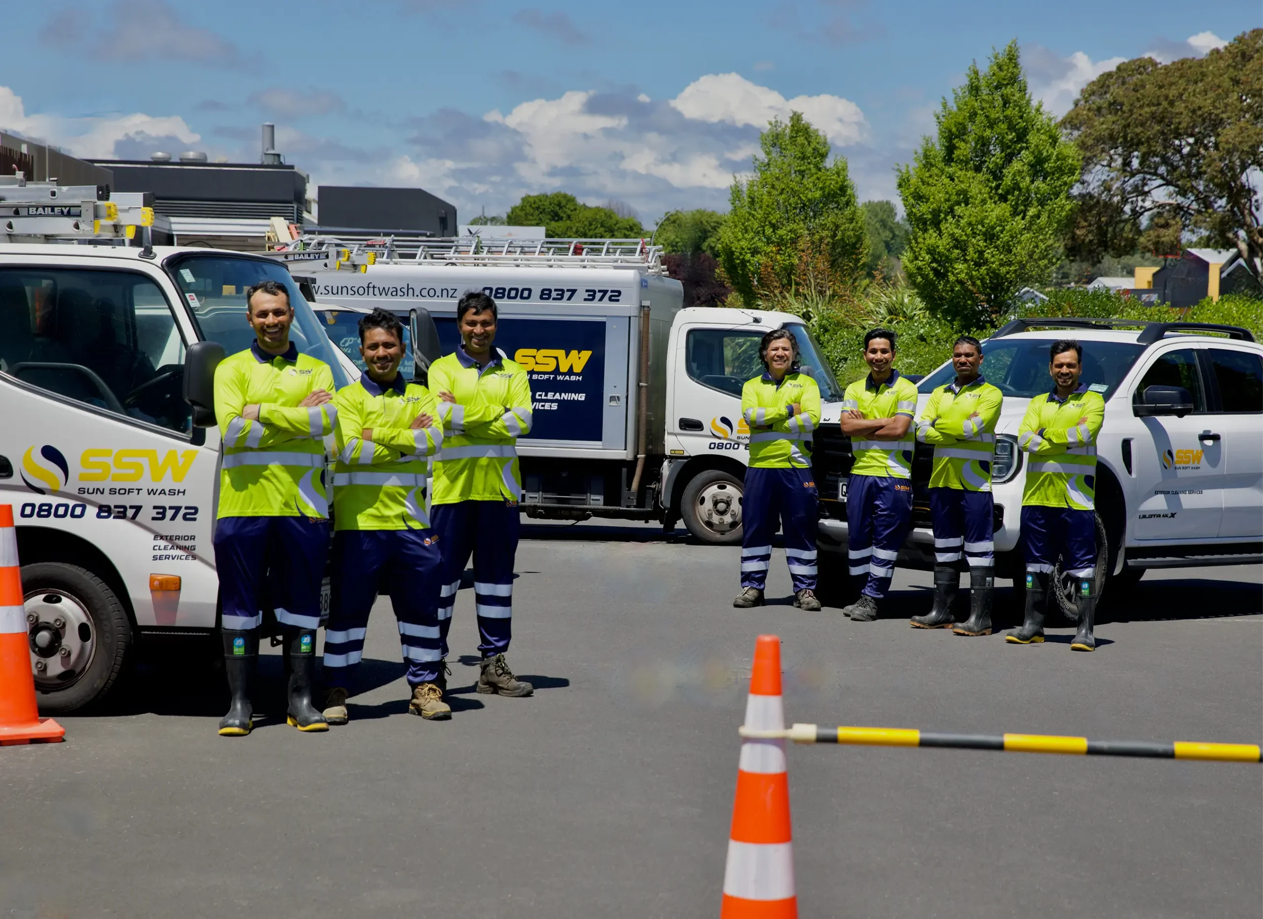 Sun Softwash team-best cleaning company in NZ