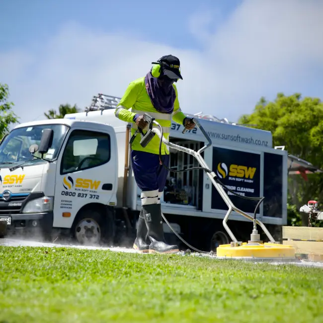 Driveway Cleaning New Zealand | Sun SoftWash